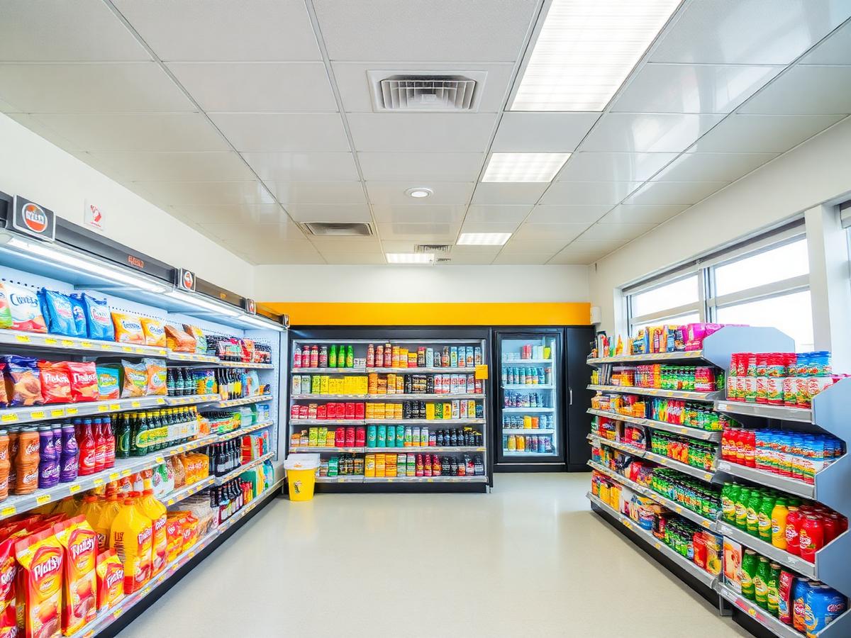 Convenience store interior