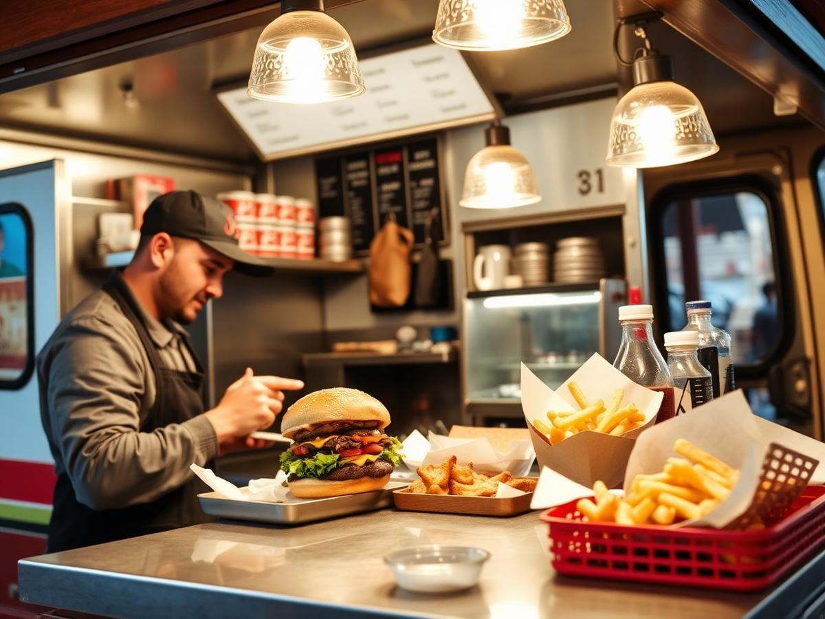 Hot fast food ready to go